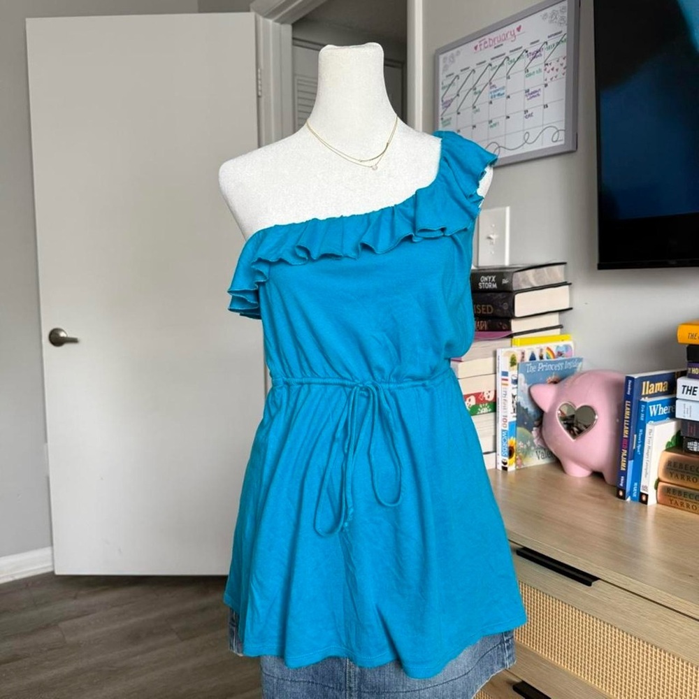 y2k early 00s old navy one shoulder top